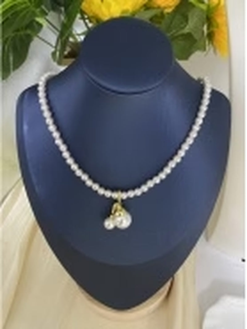 Crystal Pearl Fashionable Women Necklace