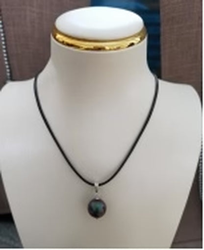 Crystal Pearl Fashionable Copper Leather Women Necklace