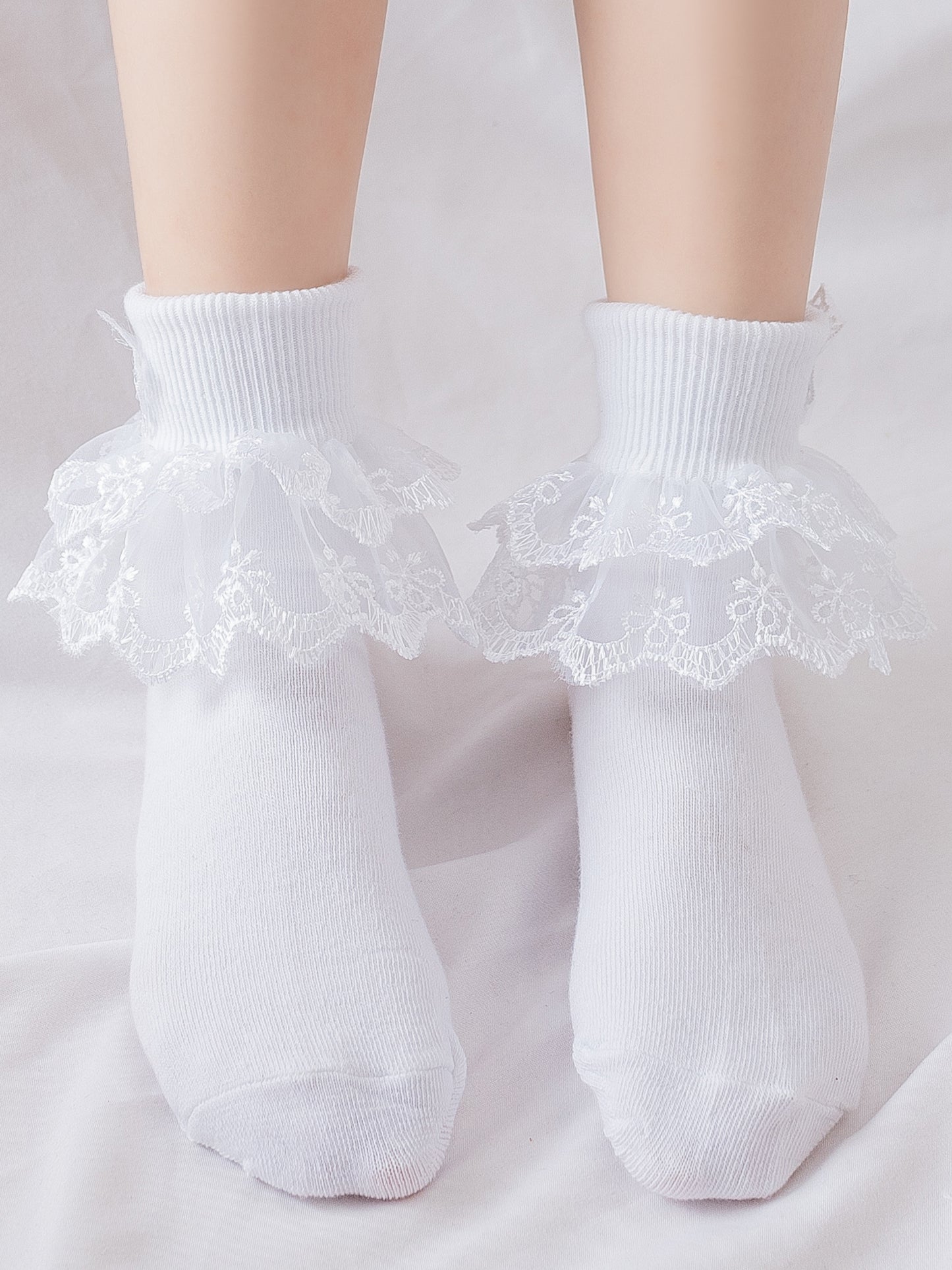 Children Lace Socks Girl Socks Cotton Socks Baby Princess Children Lace White Socks Dance